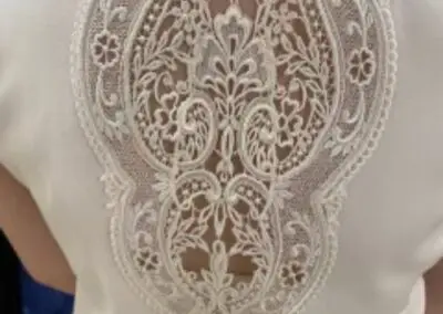 A Close-up View of a Woman's Lace Dress in Chicago, IL